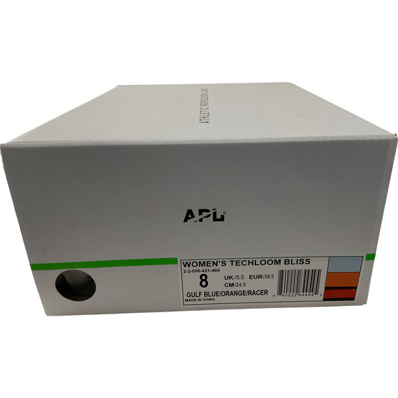 APL Women's Techloom Bliss Sneakers Gulf Blue Orange Size 8 Athletic Shoes New - Picture 10 of 12